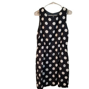 J.Crew Womens Mini Dress Size 10 Multicolor Polka Dot Swing Lightweig Sleeveless